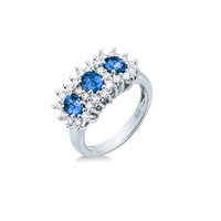 Anello Mirco Visconti Donna in Oro bianco Zaffiro MH14/Z